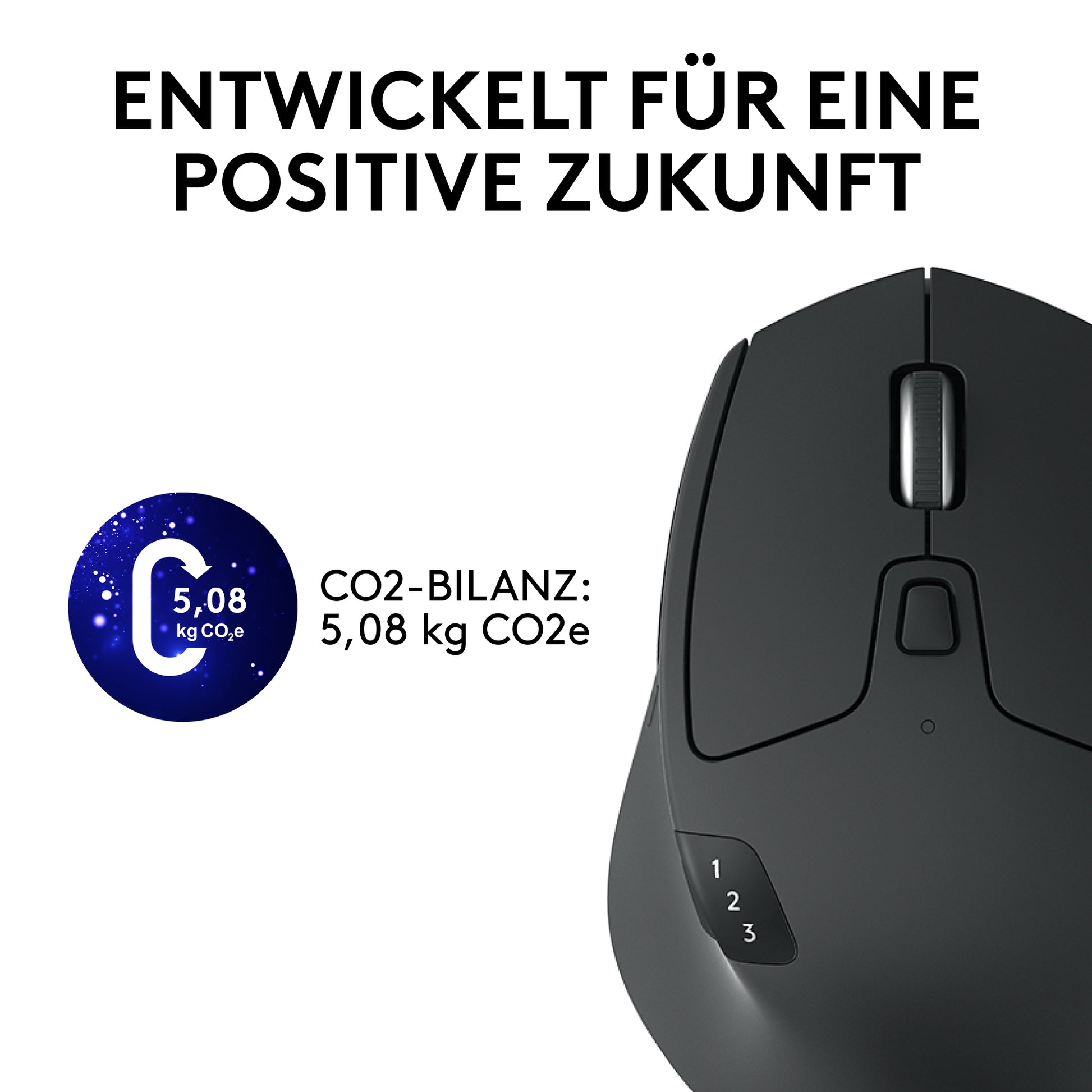 Logitech M720 Triathlon – Maus – Kabellos (Bluetooth/2,4 GHz), 1000 DPI, rechts, Schwarz