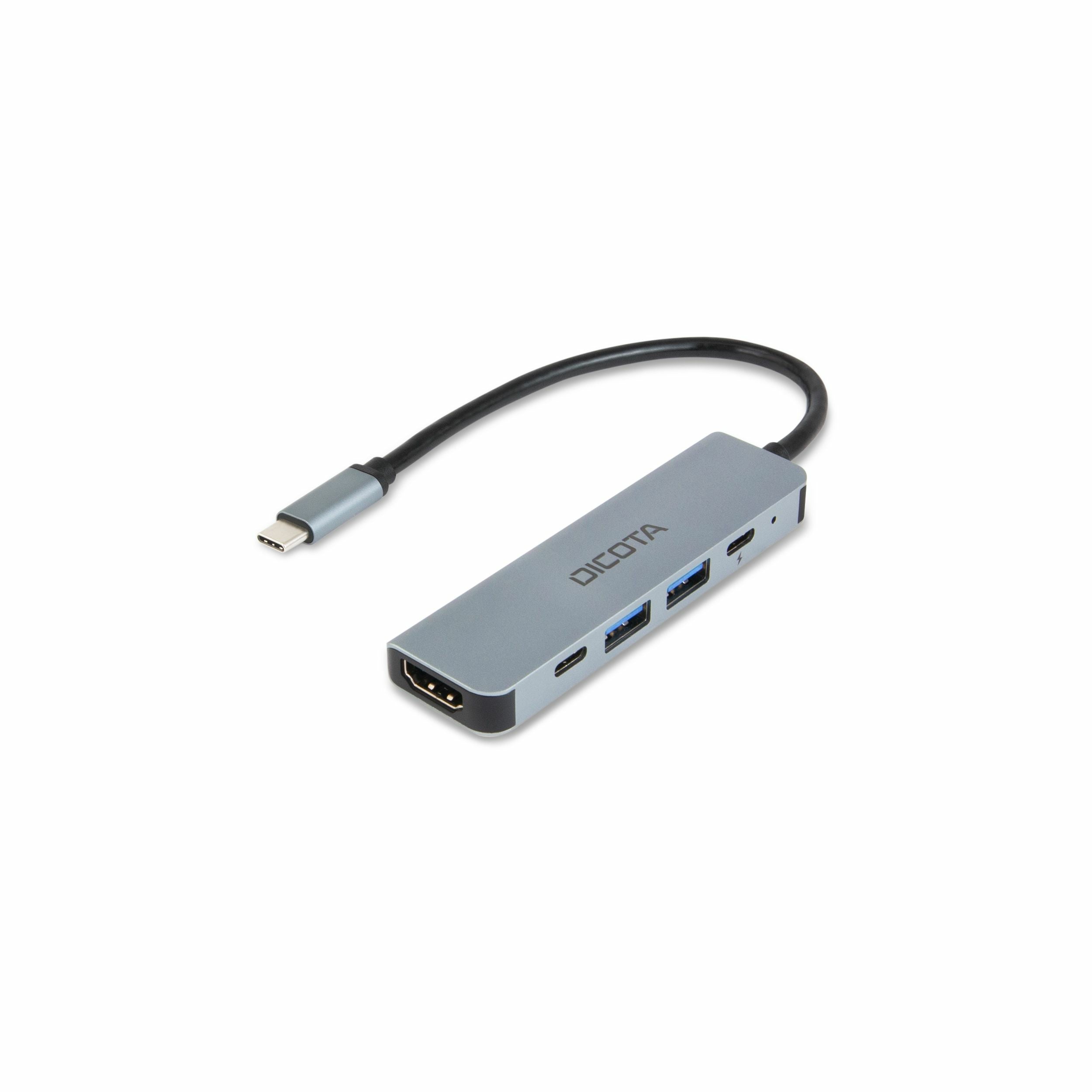 DICOTA D32060 Multiport-Adapter – USB-C, 1× HDMI, 2× USB-A, 2× USB-C, 100 W PD
