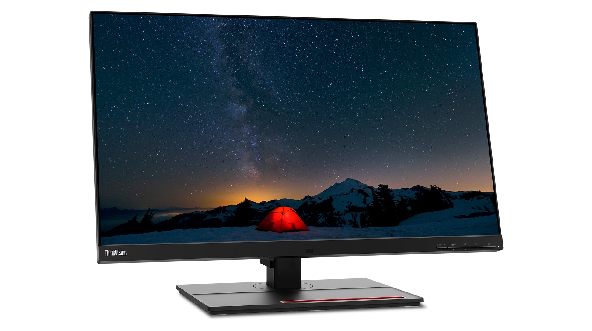 Lenovo ThinkVision P27u-20 – Monitor, 27", IPS, 60 Hz, 450 cd/m², Webcam, KVM, USB-C, VESA 100 × 100, Schwarz