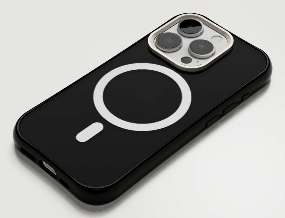 Nudient – Backcover Form – für Apple iPhone 15 Pro – schwarz – MagSafe-kompatibel