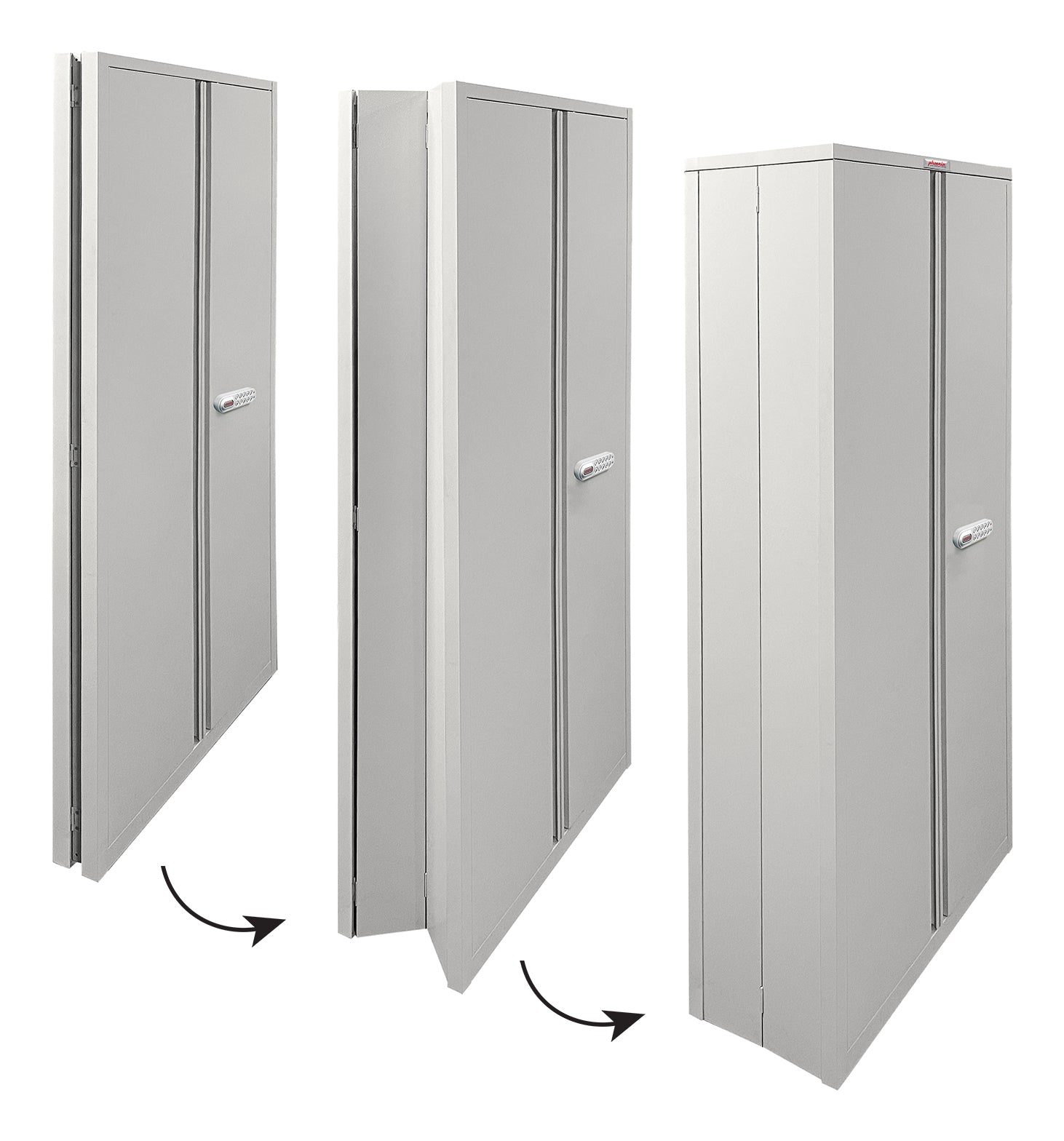 Phoenix Safe Co. Phoenix SCF1891GGE – Aktenschrank, abschliessbar, Stahl, 915 × 370 × 1830 mm, hellgrau