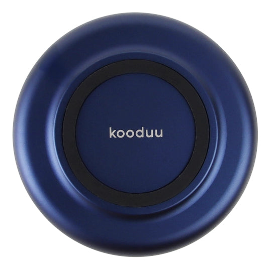 Kooduu Windlicht – Glas & Aluminium, kobaltblau – Ø 9,0 × 9,0 cm