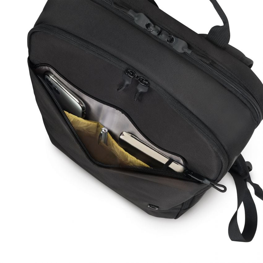DICOTA Notebook-Rucksack bis 14,1" – Trolley-Haltegurt – Schwarz
