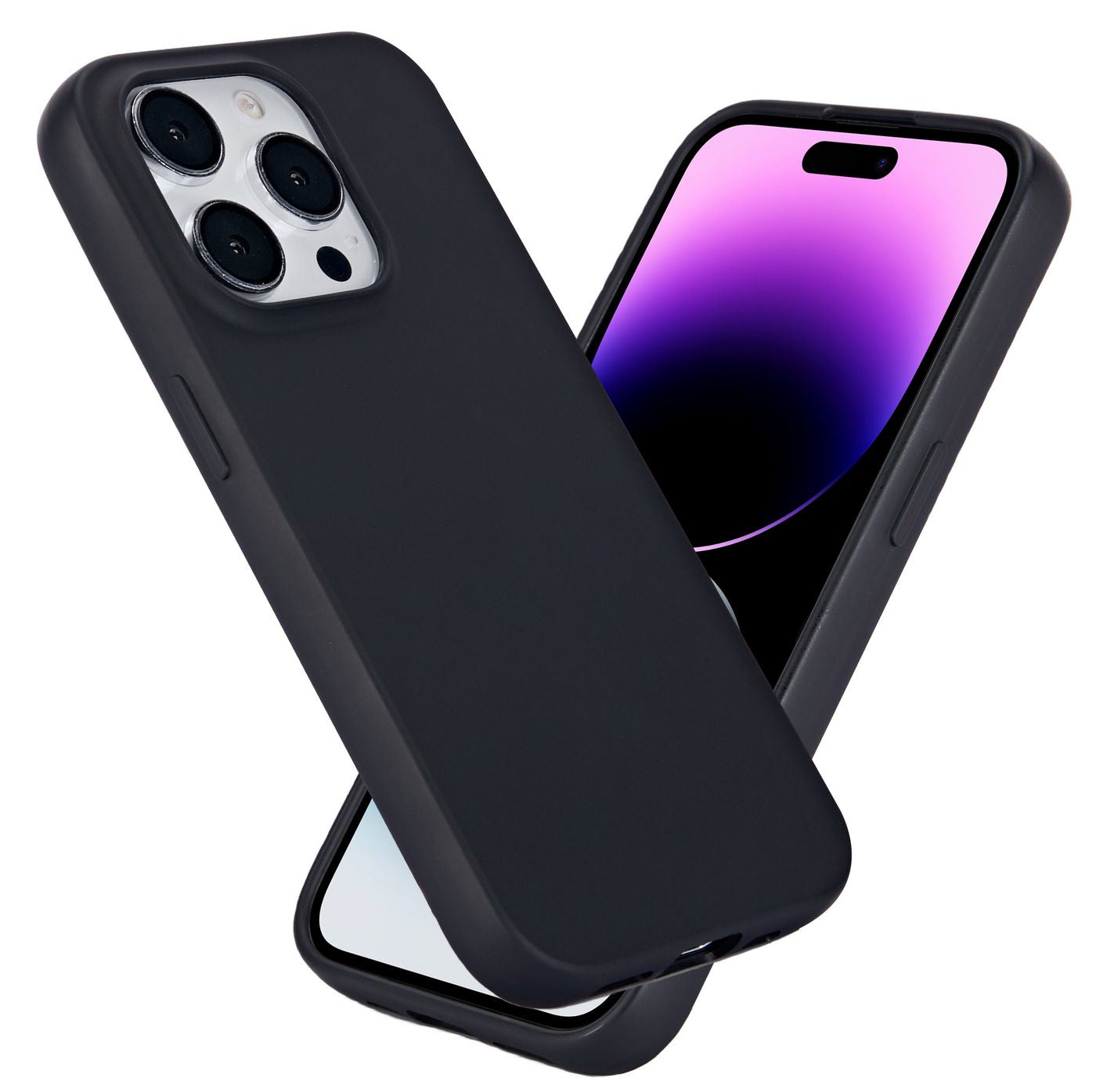eSTUFF INFINITE (GRS) VIENNA Backcover – für Apple iPhone 15 Pro, TPU, schwarz, GRS-zertifiziert