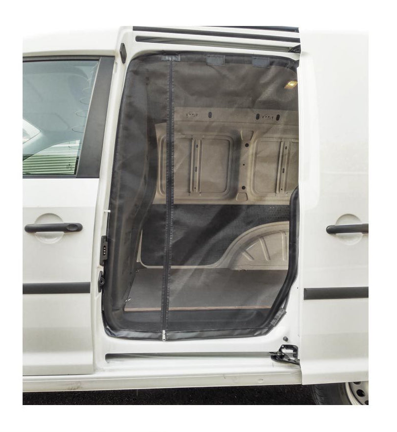 VanQuito Schiebetüren-Moskitonetz mit Reissverschluss – für VW (Fahrerseite, links) – 25×4×34 cm – Schwarz