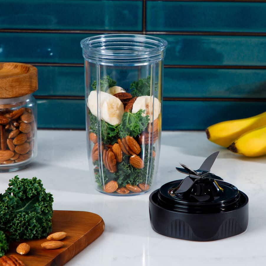NutriBullet Smoothie-Mixer NB1206DGCC – 0,7 l, 1200 W, spülmaschinenfest – dunkelgrau/silber