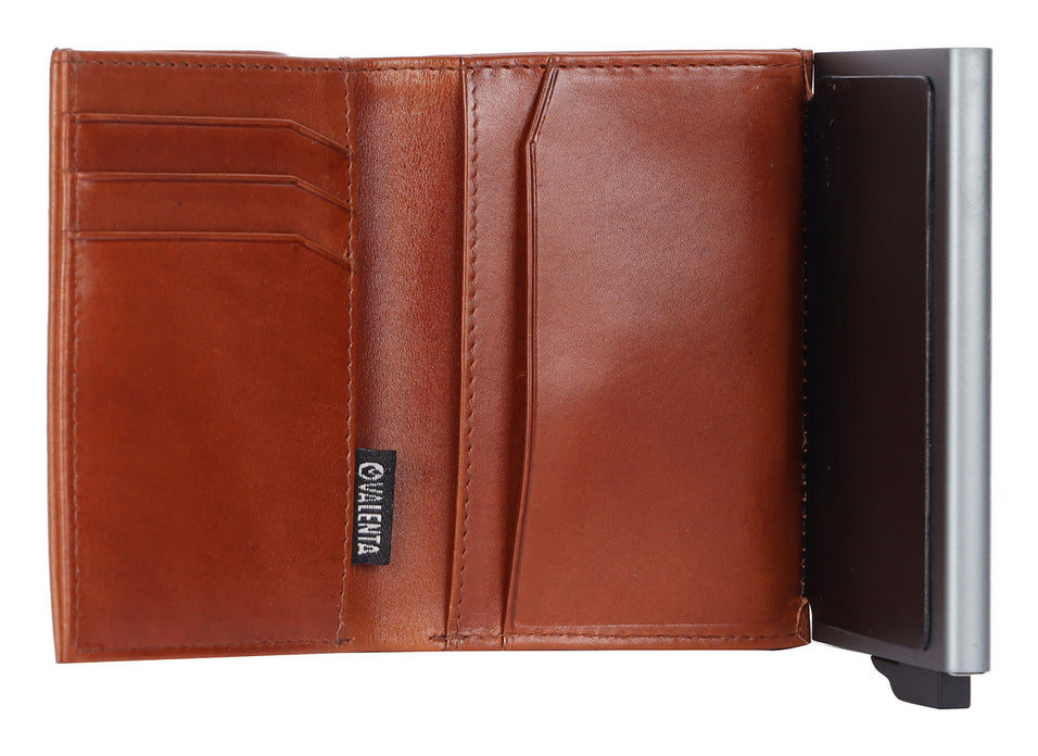 Valenta Kartenetui – 109 × 26 mm, Leder, Rot