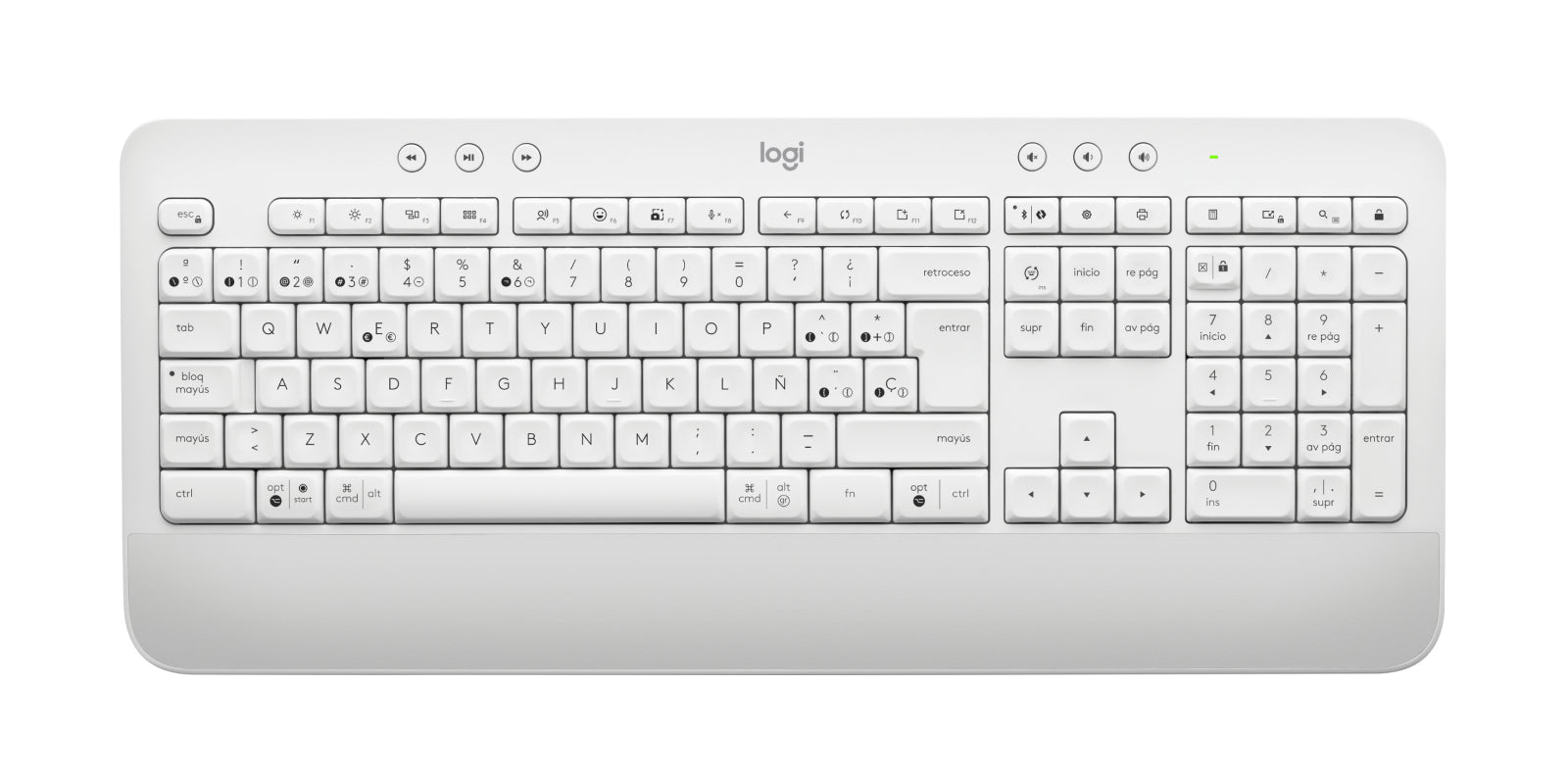 Logitech MK650 For Business – Tastatur, kabellos (Bluetooth), ES-Layout (ES), Weiss