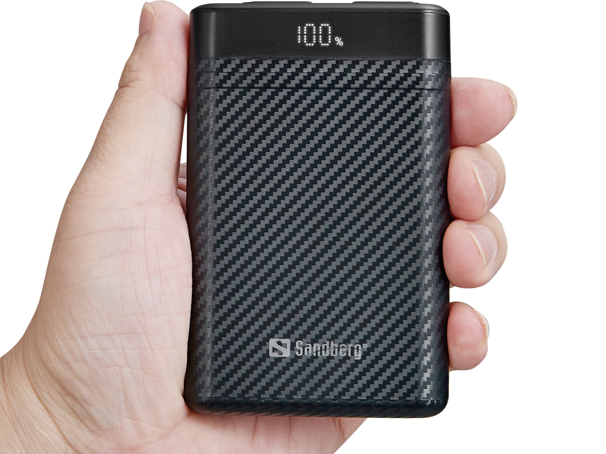 Sandberg Survivor Nano Outdoor Powerbank 10'000 mAh – 20 W PD, 2× USB-C, IPX8, schwarz
