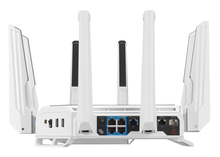 ASUS T-Be19000Ai WLAN-Router – Wi-Fi 7 (802.11be), Tri-Band (2,4/5/6 GHz), 2,5GbE, 10GbE, 7× LAN, 1× USB 3.2 G