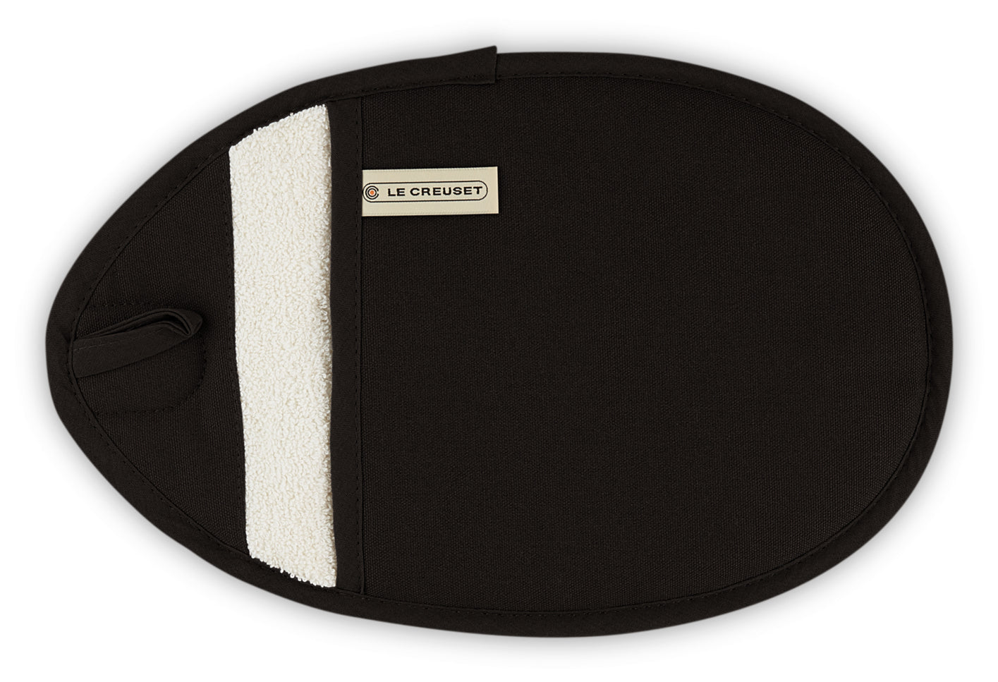 Le Creuset Topflappen, 20 × 32 × 1 cm, Baumwolle, Schwarz