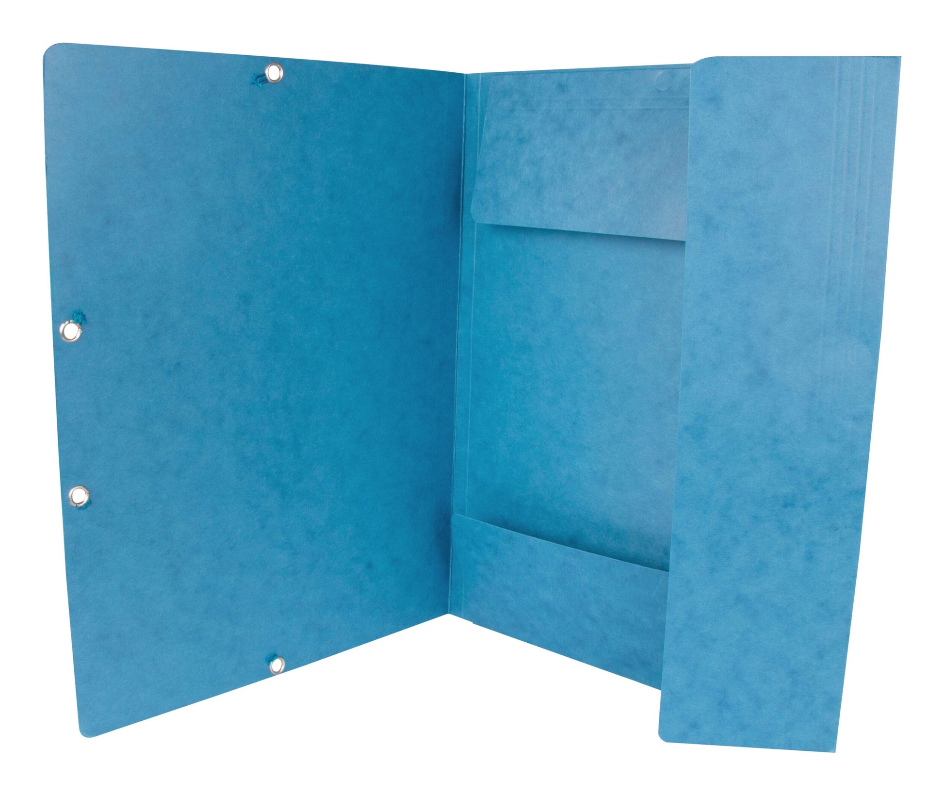 Q-CONNECT Sammelmappe für A4, Karton, Blau, mit Gummizug