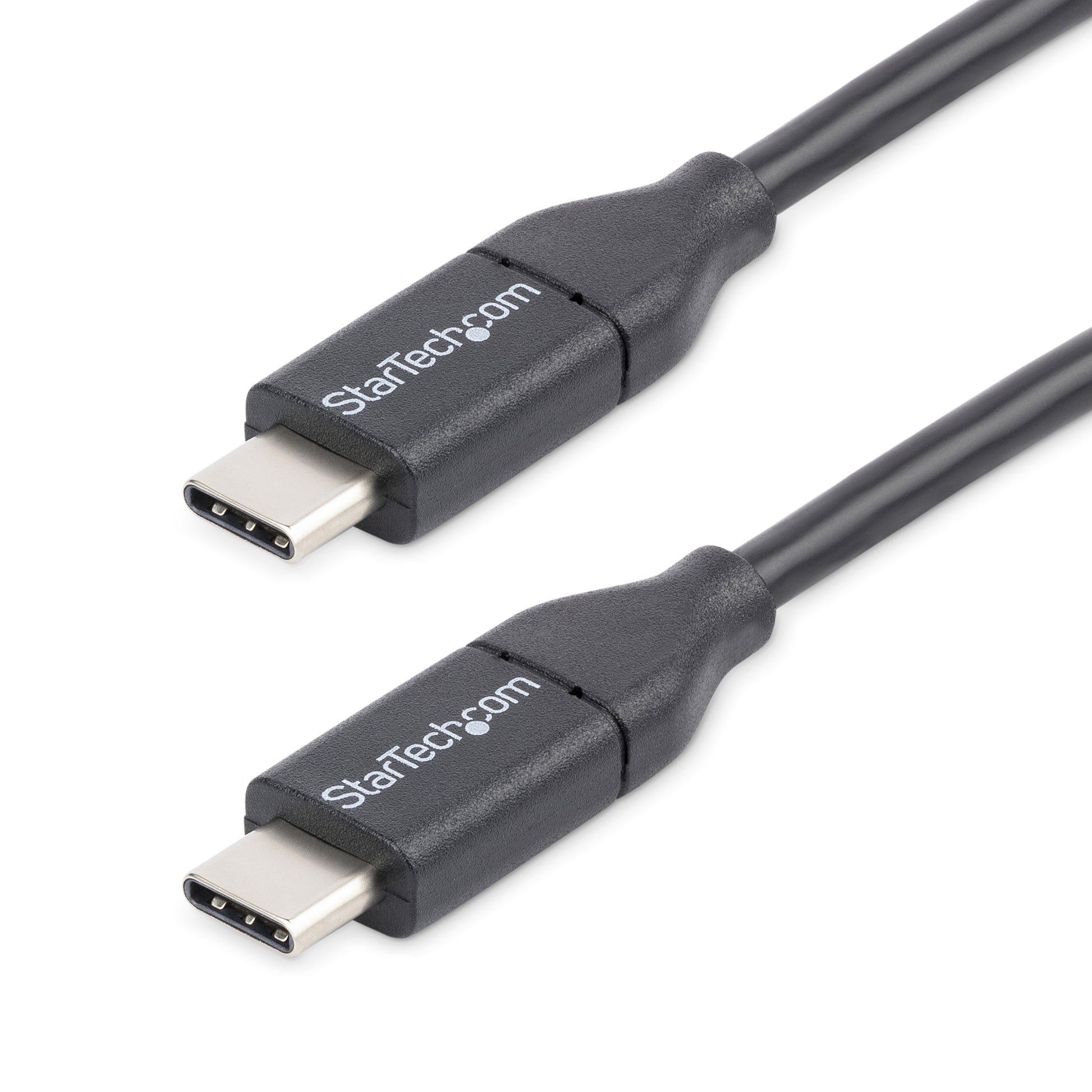 StarTech.com USB-C auf USB-C Kabel – USB 2.0 (480 Mbit/s) – 3 m – PD 60 W – PVC-Mantel – Schwarz