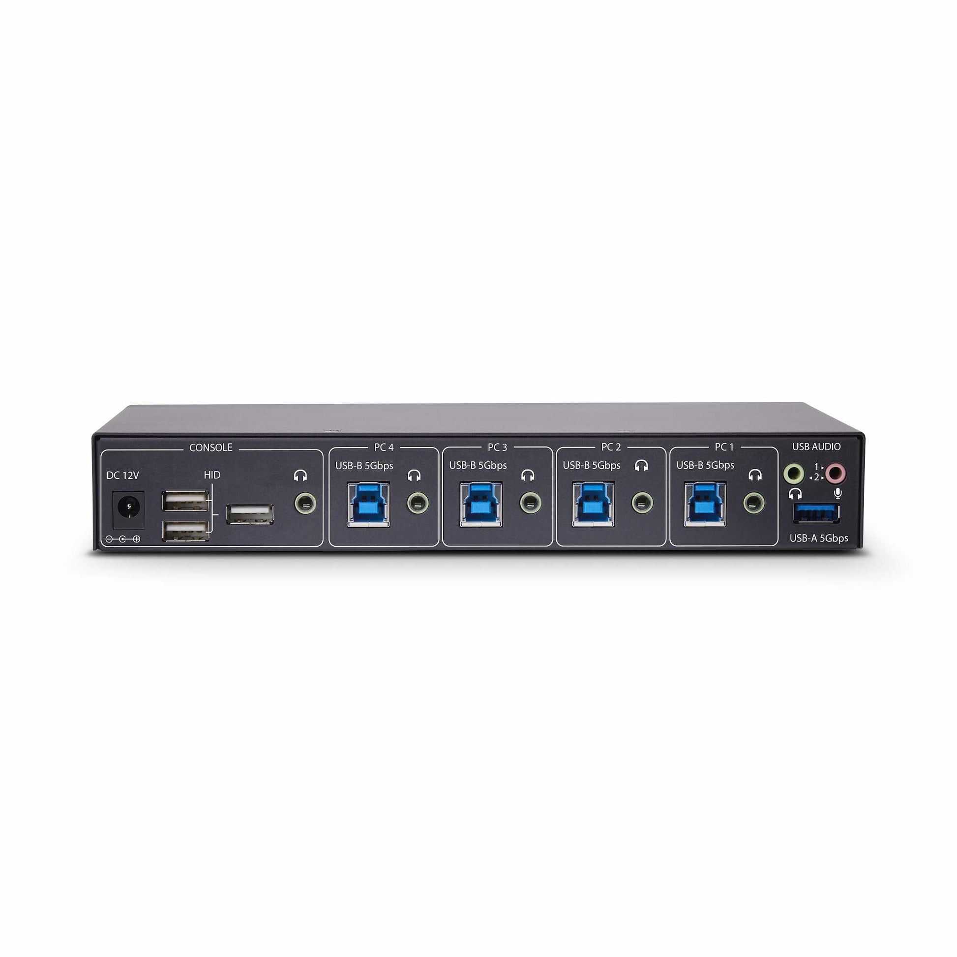 StarTech.com 4-Port KM-Switch – USB 3.0-Hub, Audio