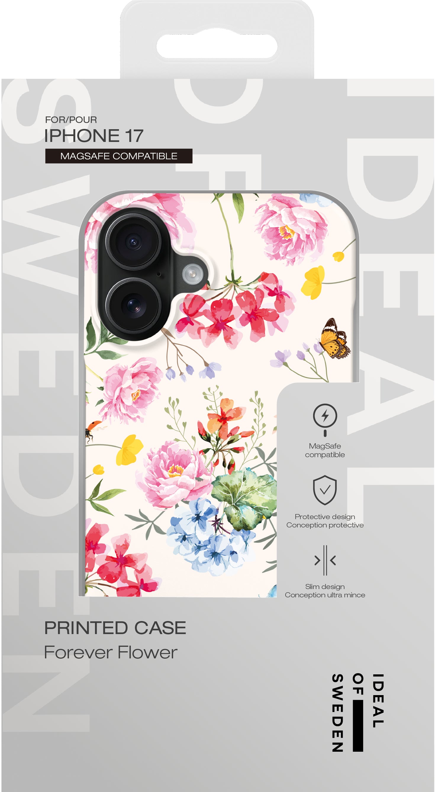 iDeal of Sweden Backcover Forever Flower – für Apple iPhone 17 – PC, MagSafe-kompatibel