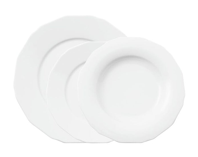 Arthur Krupp Speise-Service Garden – 12-teiliges Set, Ø 28,5/24/21 cm, Porzellan, spülmaschinenfest