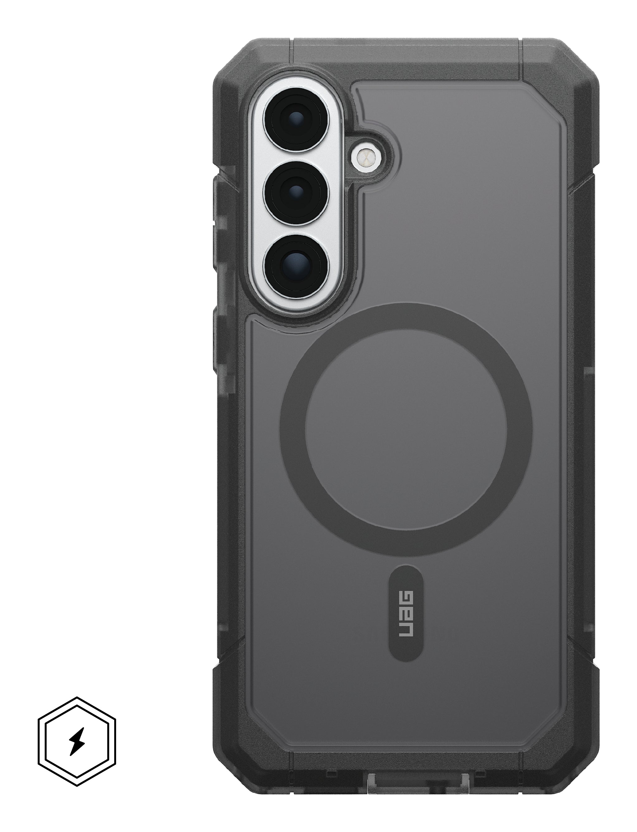 Urban Armor Gear UAG Trooper – Rückcover – für Samsung Galaxy S26 – MagSafe, mit Ständer, PC, Transparent