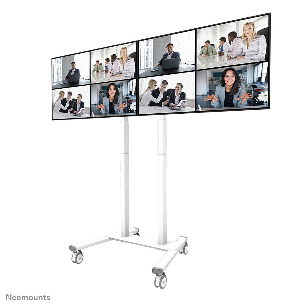 Neomounts ADM-875WH2 – Displayständer, für 2 Displays, höhenverstellbar, für 42–65", VESA 100×100–800×400