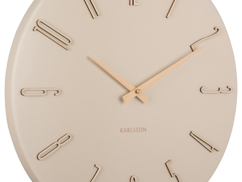 Karlsson Wanduhr Esmerado – Ø 40 cm, weiss, Metall