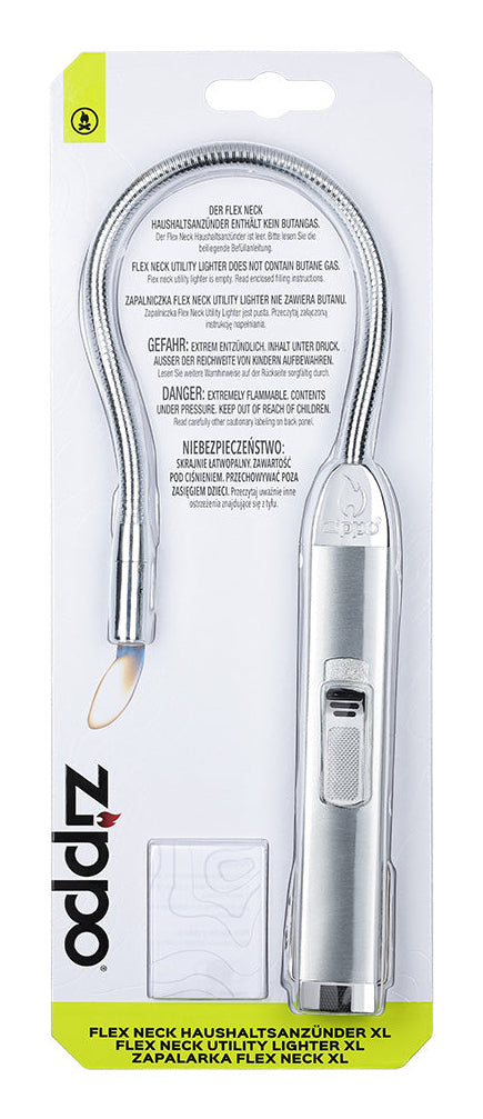 Zippo Feuerzeug Flex Neck XL – Silber – 3 × 2 × 49,5 cm – Metall – 1 Stk