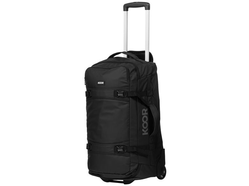 KOOR Trolley JIIBS 70 – 70 l, Weichschale, 2 Rollen, Schwarz, 36 × 63 × 27 cm