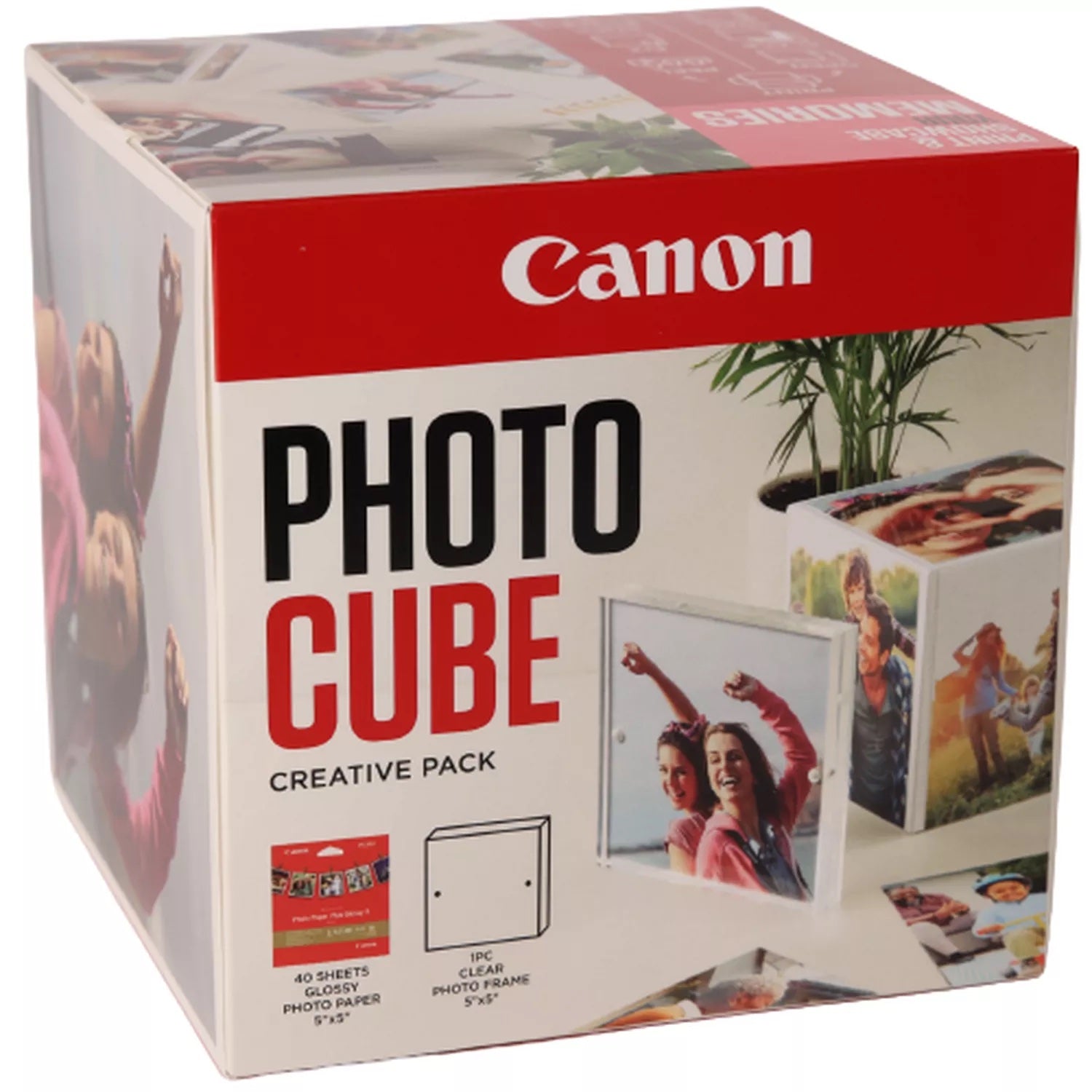 Canon Photo Paper Plus Fotopapier – glänzend, 13 × 13 cm, 265 g/m², 40 Blatt, für PIXMA & MAXIFY (Auswahl)
