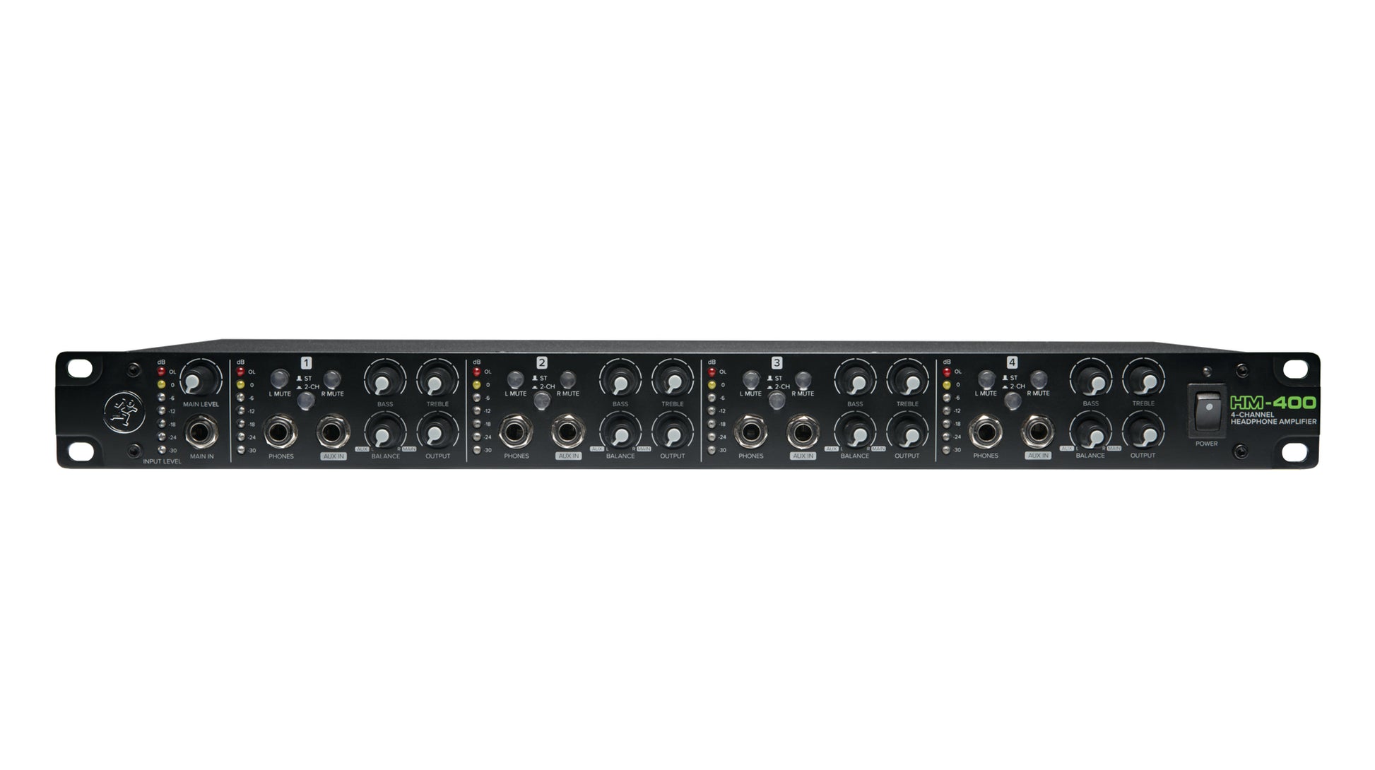 Mackie HM-400 – Kopfhörerverstärker, 4-Kanal, XLR, Netzbetrieb