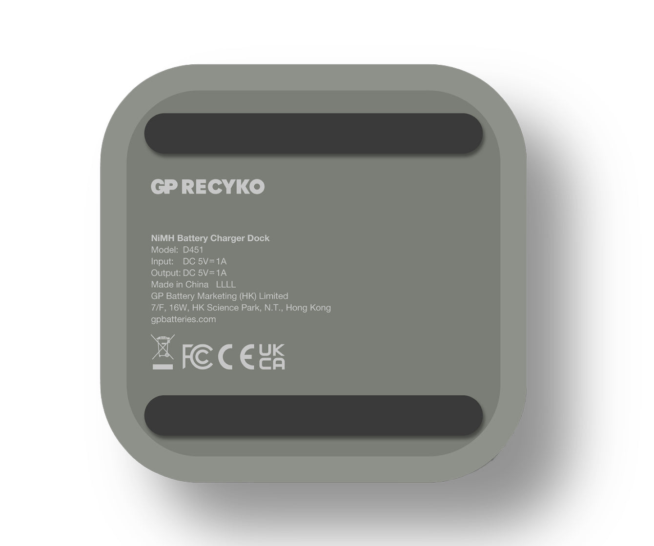 GP Batteries M451 Batterieladegerät 4× – für NiMH AA/AAA – inkl. 4× AA 2600 mAh, USB-Betrieb, Timer-Schutz
