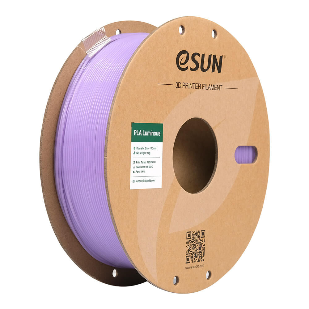 eSUN Filament 1,75 mm – PLA-Leuchtend, Violett, 1 kg Packung