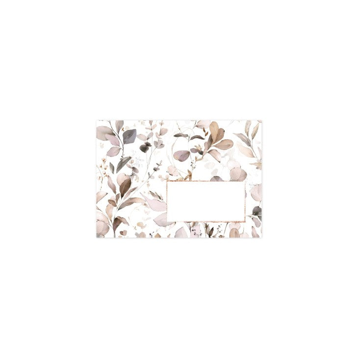 Clairefontaine Geschenk-Couvert C6, mit Fenster, Eukalyptus, Rosa, 120 g/m² – 20 Stk.
