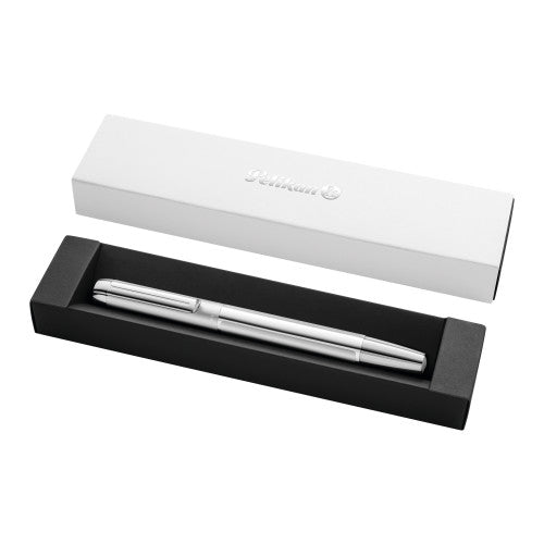 Pelikan PURA – Federspitze M – Silber – Patronen