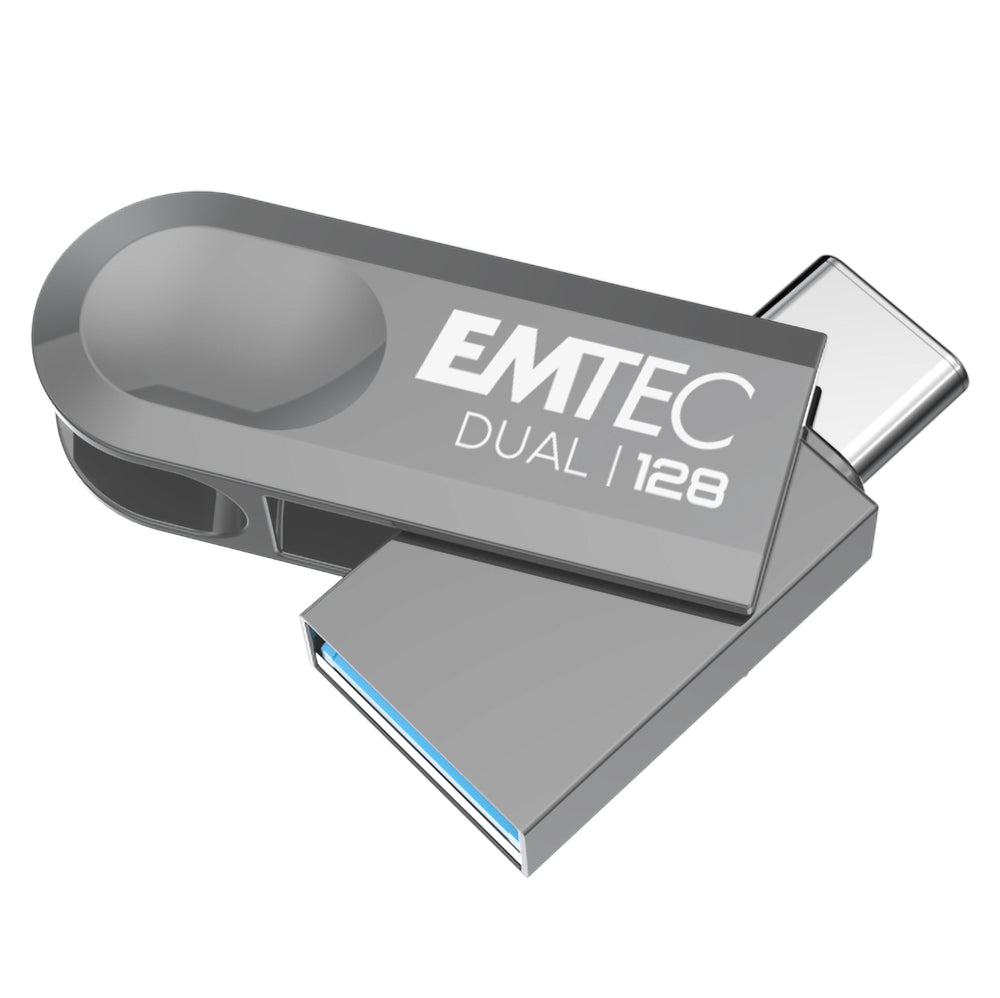 Emtec D280 Dual USB-Stick – 128 GB, USB 3.2