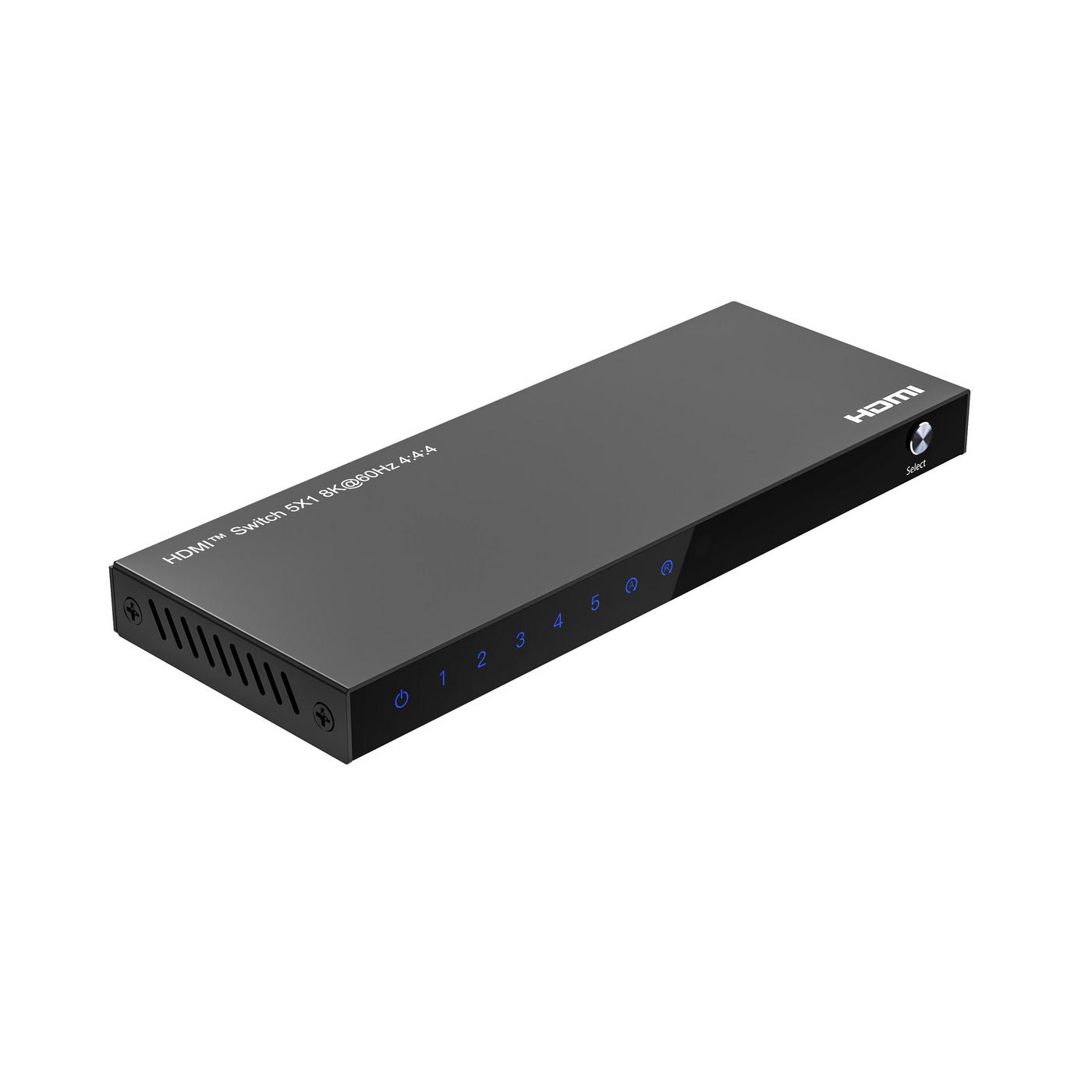 Microconnect MC-HDMISWITCH0501-8K – HDMI Switch, 5×1, 8K@60 Hz, HDCP 2.3, Fernbedienung