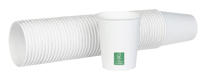 Furber. Furber Papierbecher, 2,7 dl – weiss – FSC – 50 Stk.