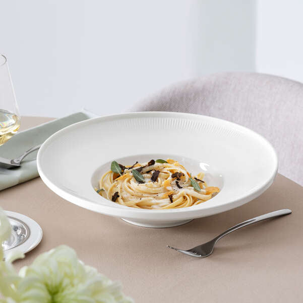 Villeroy & Boch Suppenteller – 0,40 l, Porzellan, Weiss, Mikrowellengeeignet, Spülmaschinenbeständig