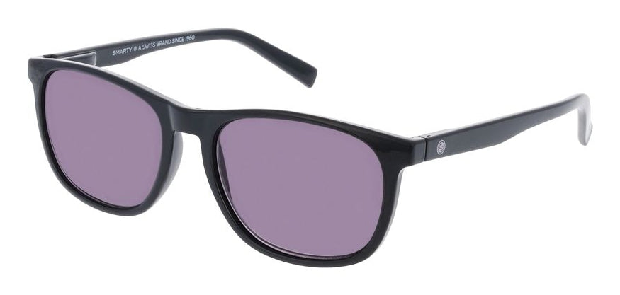 SMARTY Schutzbrille Sulzer +1,0 dpt – Graue Gläser, Schwarzer Rahmen