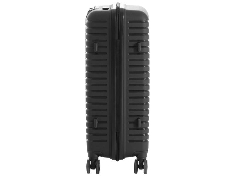 KOOR Manila – Hartschalen-Trolley, 63 l, 4 Rollen (Spinner), TSA-Schloss, PP, Schwarz, 40 × 66 × 26 cm