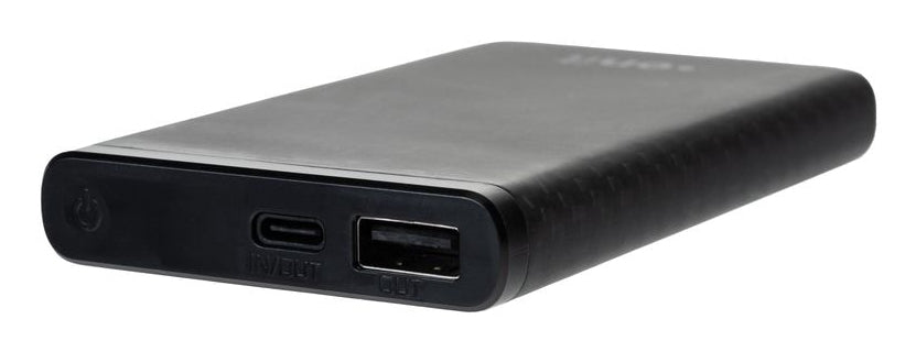 ONIT Powerbank 10000 mAh, PD 22,5 W, 2× USB-C, Durchgangsladung, für Smartphones, Tablets, Schwarz
