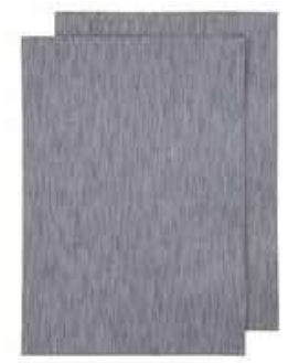 Ladelle Küchentuch Lina Stripe – Blau – 50 × 70 cm – Baumwolle – 2er-Set