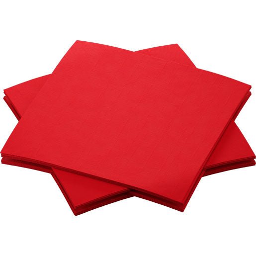 Duni Servietten rot – 20 × 20 cm, 3-lagig – 180 Stück