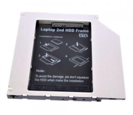 CoreParts 2,5" HDD/SSD-Caddy – für 2,5" SATA HDD/SSD, 7 mm – Schwarz