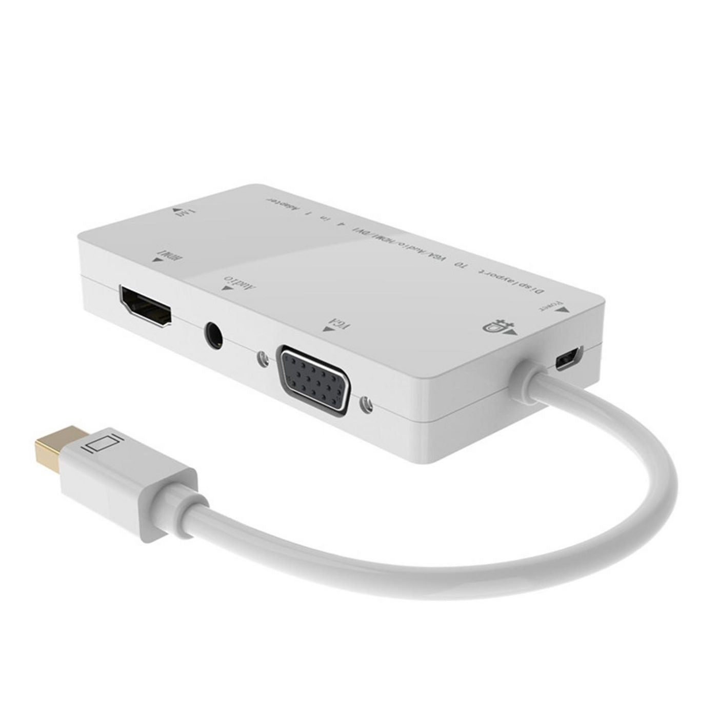 Microconnect Adapter Mini DisplayPort zu DVI/HDMI/VGA (Audio) – 1920 × 1080 – für MacBook Pro/iMac/Surface