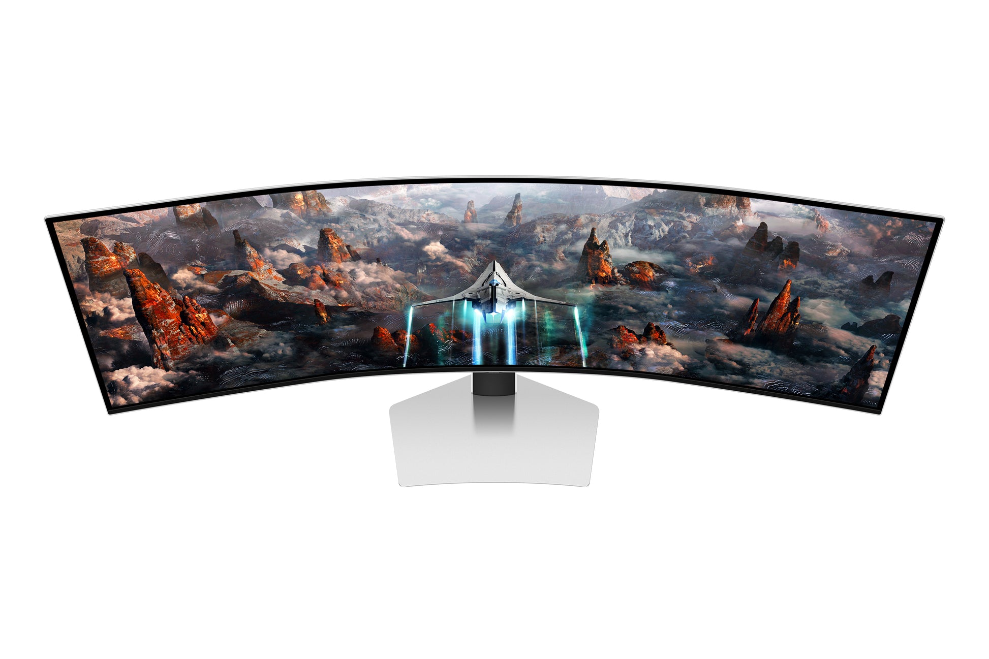 Samsung Odyssey OLED G9 (G93SC) – Monitor, 49", VESA 100 × 100, Silber