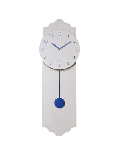 Chic-mic Wanduhr – Analog, lautlos, Ø 24 cm, grau, Holz