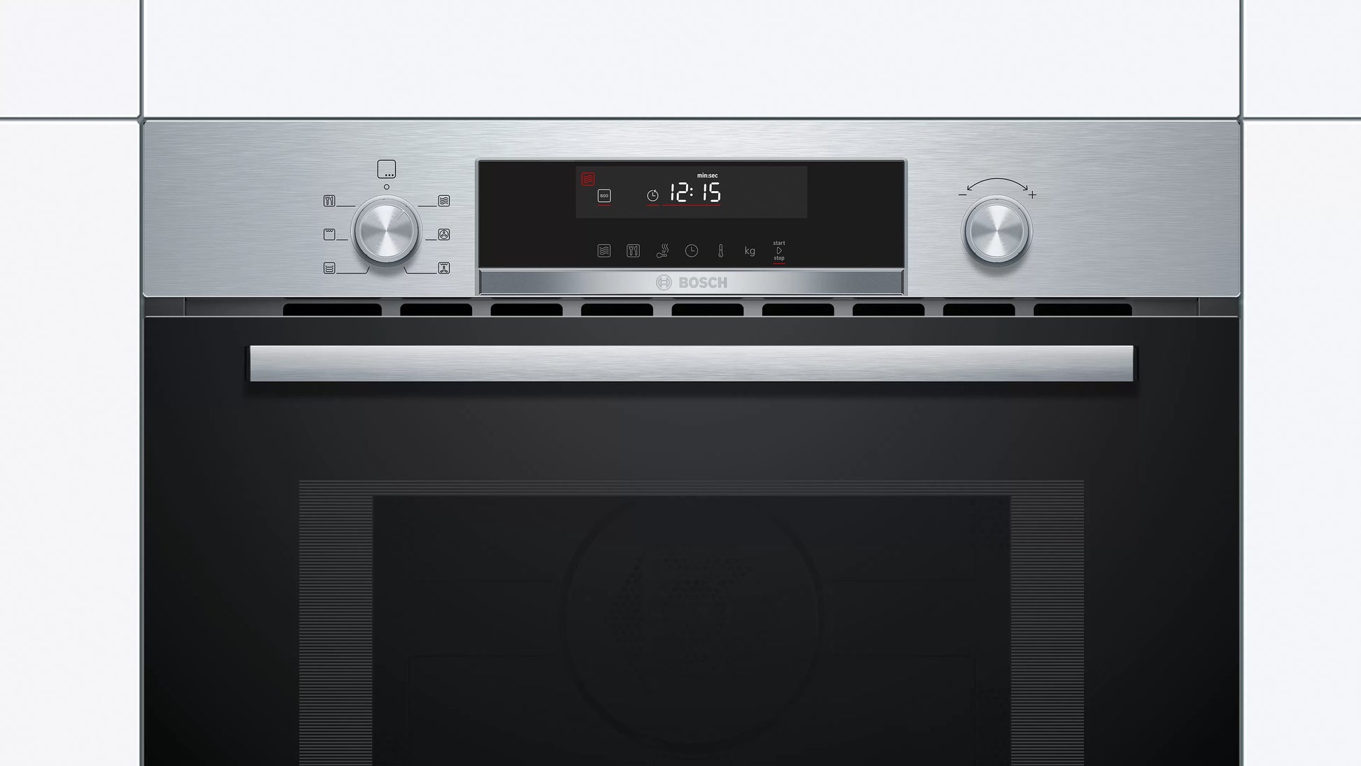 Bosch Einbau-Mikrowelle CMA585GS1 – 44 l, Grill & Heissluft, 900 W – Edelstahl