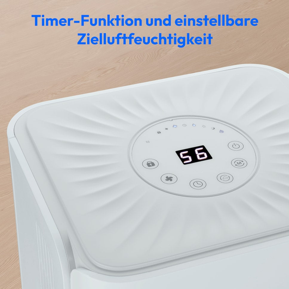 Medion DH10 Luftentfeuchter – 12 l/24 h, bis 15 m², Tank 2 l, weiss