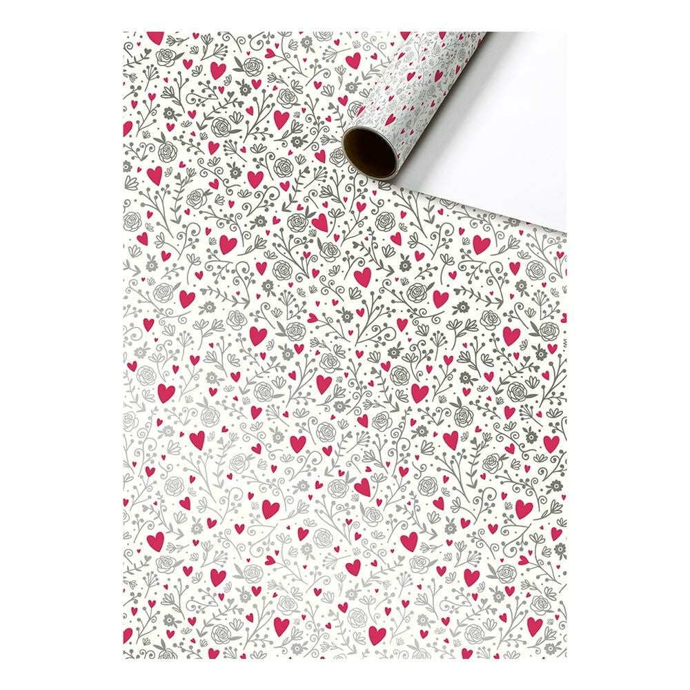 Stewo Geschenkpapier – Zita, Liebe – metallisiert – 70 × 150 cm