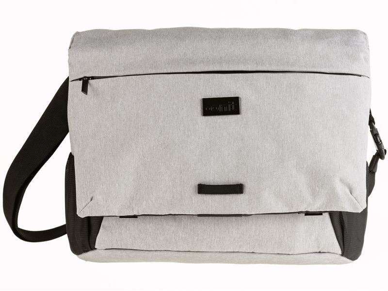 ONIT Notebook-Tasche bis 15,6" – Trolley-Band, rPET – Grau