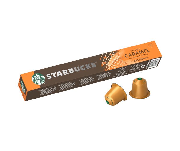Starbucks Smooth Caramel – Kapseln für Nespresso – Lungo, hell, 10 Kapseln