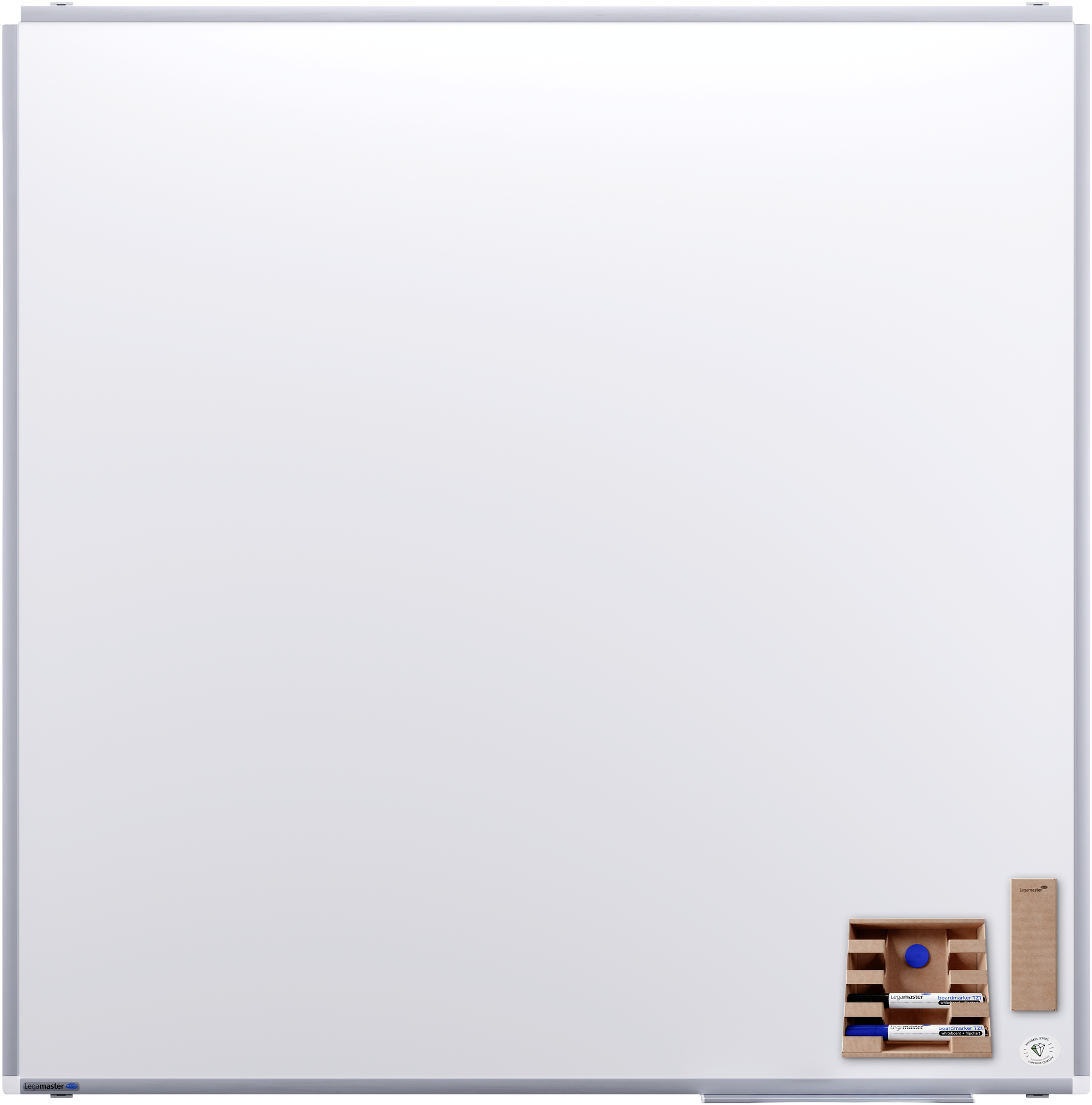 Legamaster Premium Plus Whiteboard – Emaille, magnetisch – 120 × 120 cm